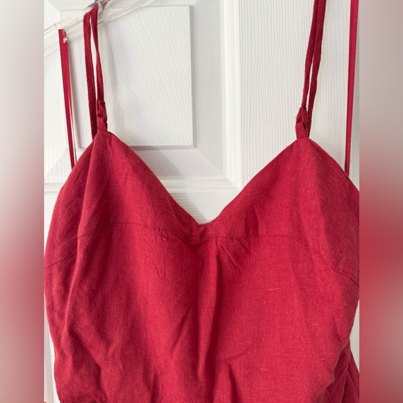 Anthropologie The Carrie Linen- Blend Wide-Leg Jumpsuit, Size M - Picture 6 of 12